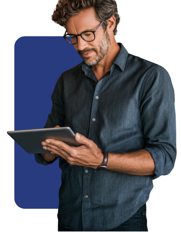 Person with tablet